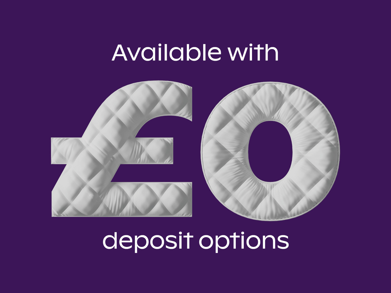 0 percent deposit options available