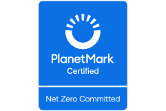 planet mark net zero logo