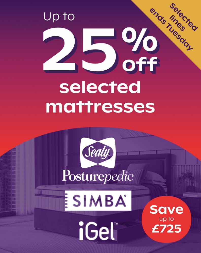 Up To 25% off Sealy, iGel and Simba