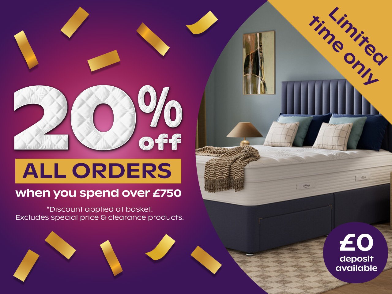 25% Off Over £750 Spend