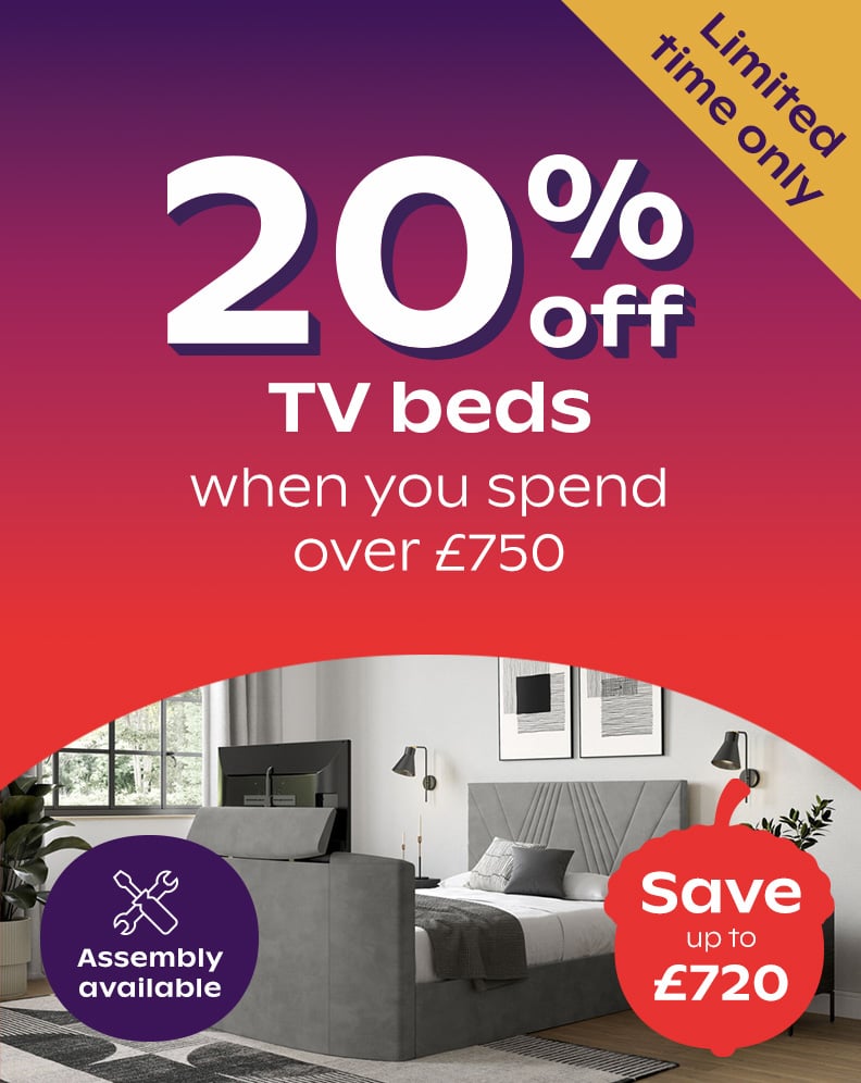 Up To £720 Off TV Beds
