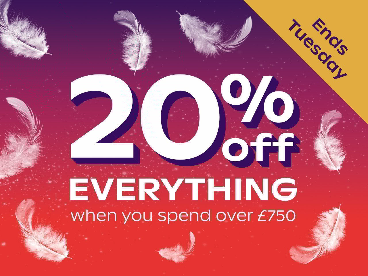 up to £400 off bed frames