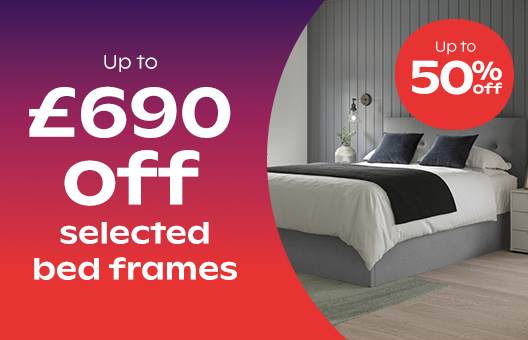Up to 50% off bed frames