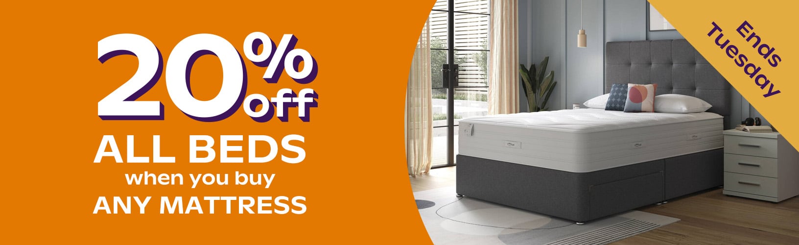 20% off all beds