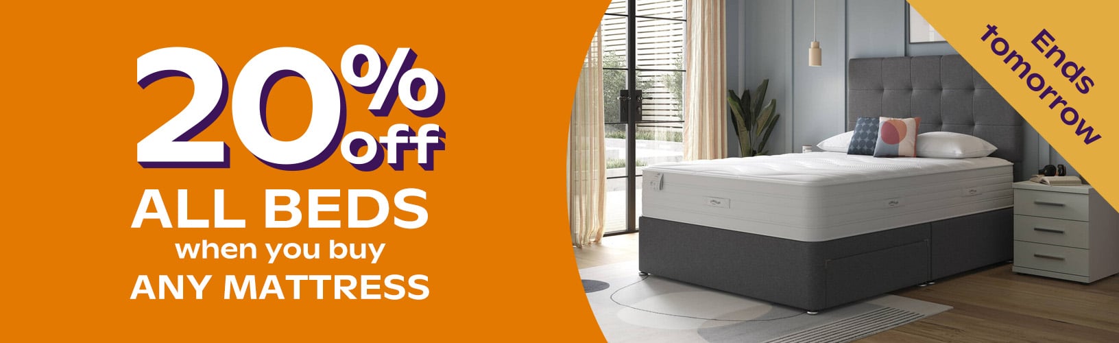 20% off all beds