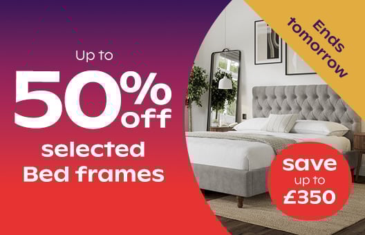 Up to 50% off bed frames