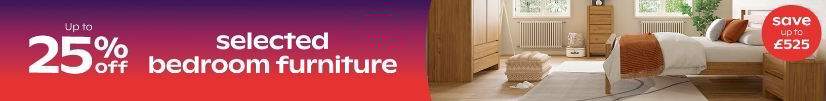 25% off bedroom furniture
