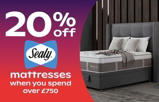 20% off Sealy mattresses when you spend over £750