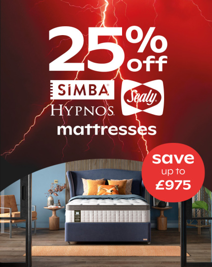 25% Off Sealy, Simba and Hypnos Mattresses
