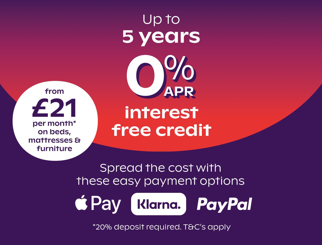 IFC 5 Years Interest Free Credit