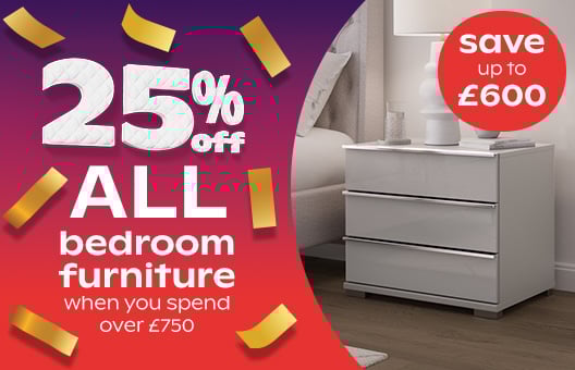 25% Off Furniture When You Spend Over £750+		 			