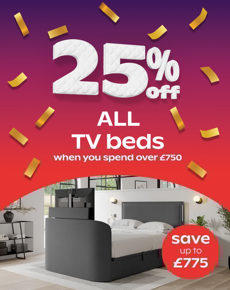 25% Off TV Beds - Save Up To £775