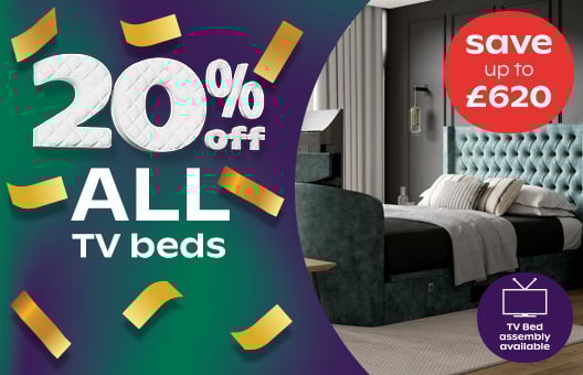 20% Off ALL TV Beds