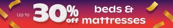 up to 30% off beds