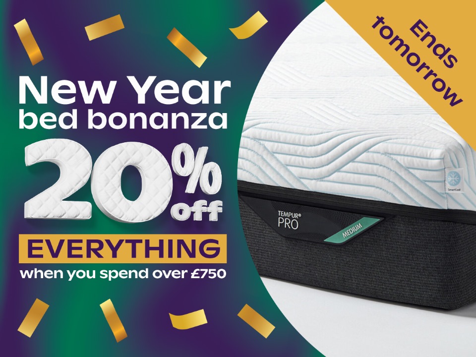 20% Off Beds When You Spend Over £750+				 				