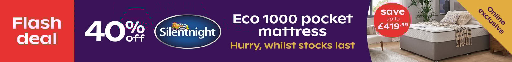 Better Sleep, Even Better PricesSimba Extra 10% off (on top of the current 10% £650+) PLUS Free softs saving up to £646