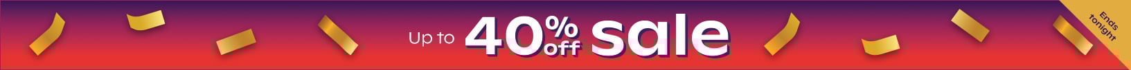 Up To 40% Off Sale