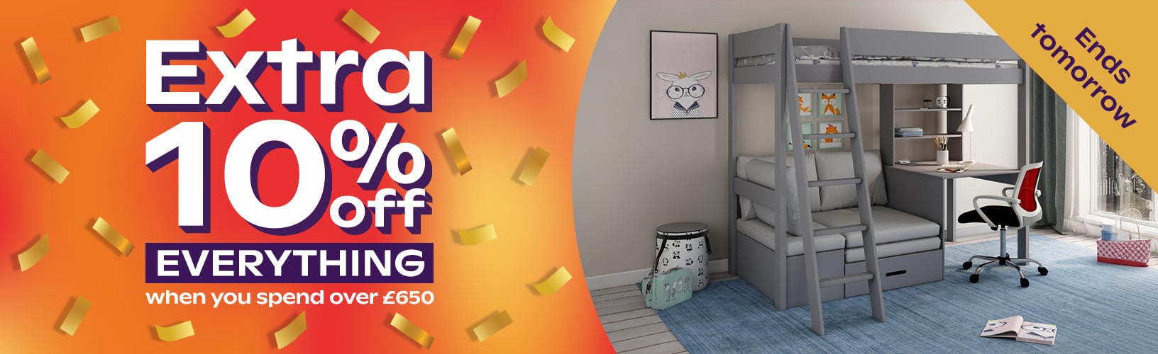 10% Off Everything When You Spend Over £650 -ends Tuesday