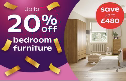 Up To 20% Off Bedroom Furniture			 			
