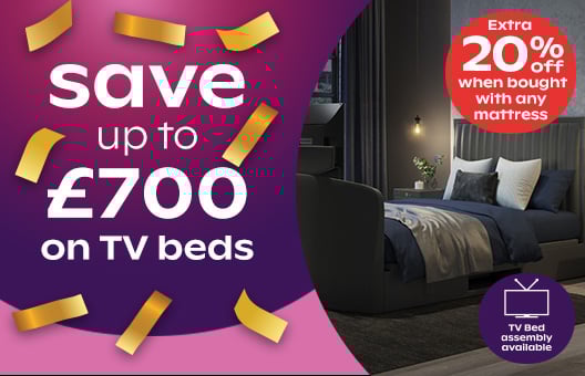 Save up to £700 on TV beds - Ends Tuesday