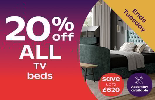 20% Off ALL TV Beds When You Spend Over £750