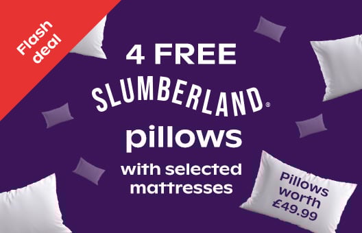 FLASH DEAL 4 FREE Slumberland pillows with selected mattresses