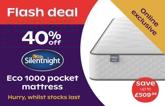 Up to 40% off on Silentnight mattresses