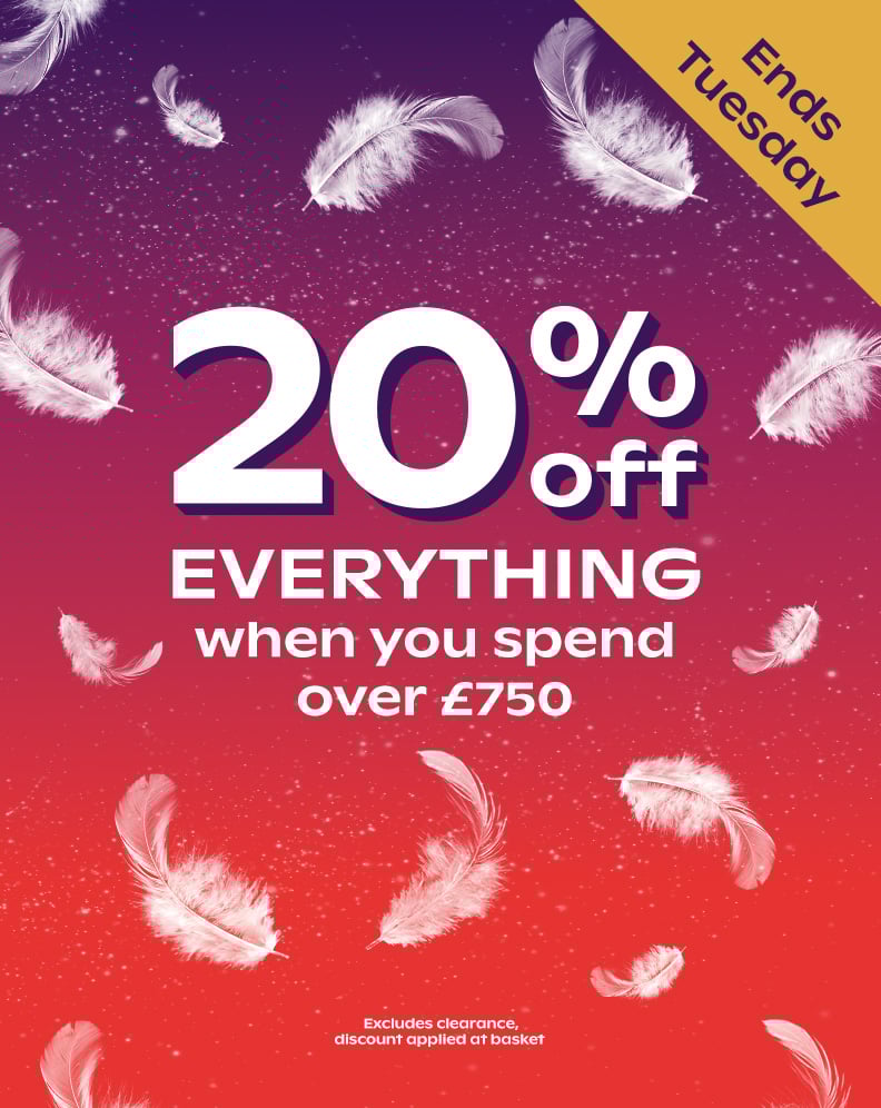 20% Off Everything When You Spend Over £750