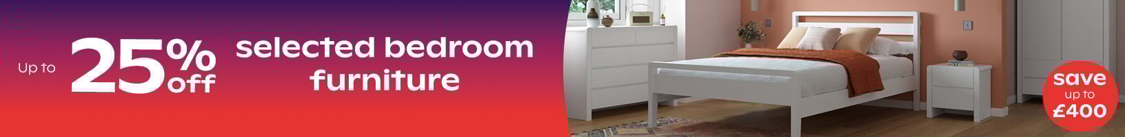Up To 25% Off Selected Furniture - Save Up To £400