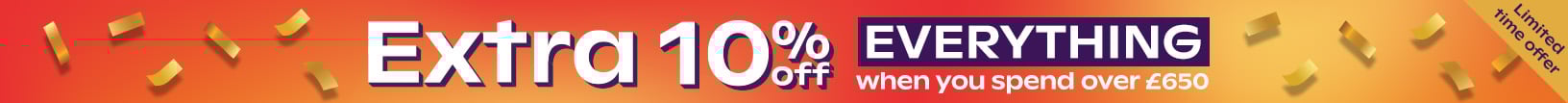 10% Off Everything When You Spend Over £650