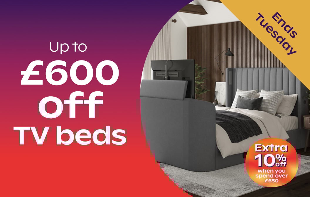 Up To £600 Off TV Beds