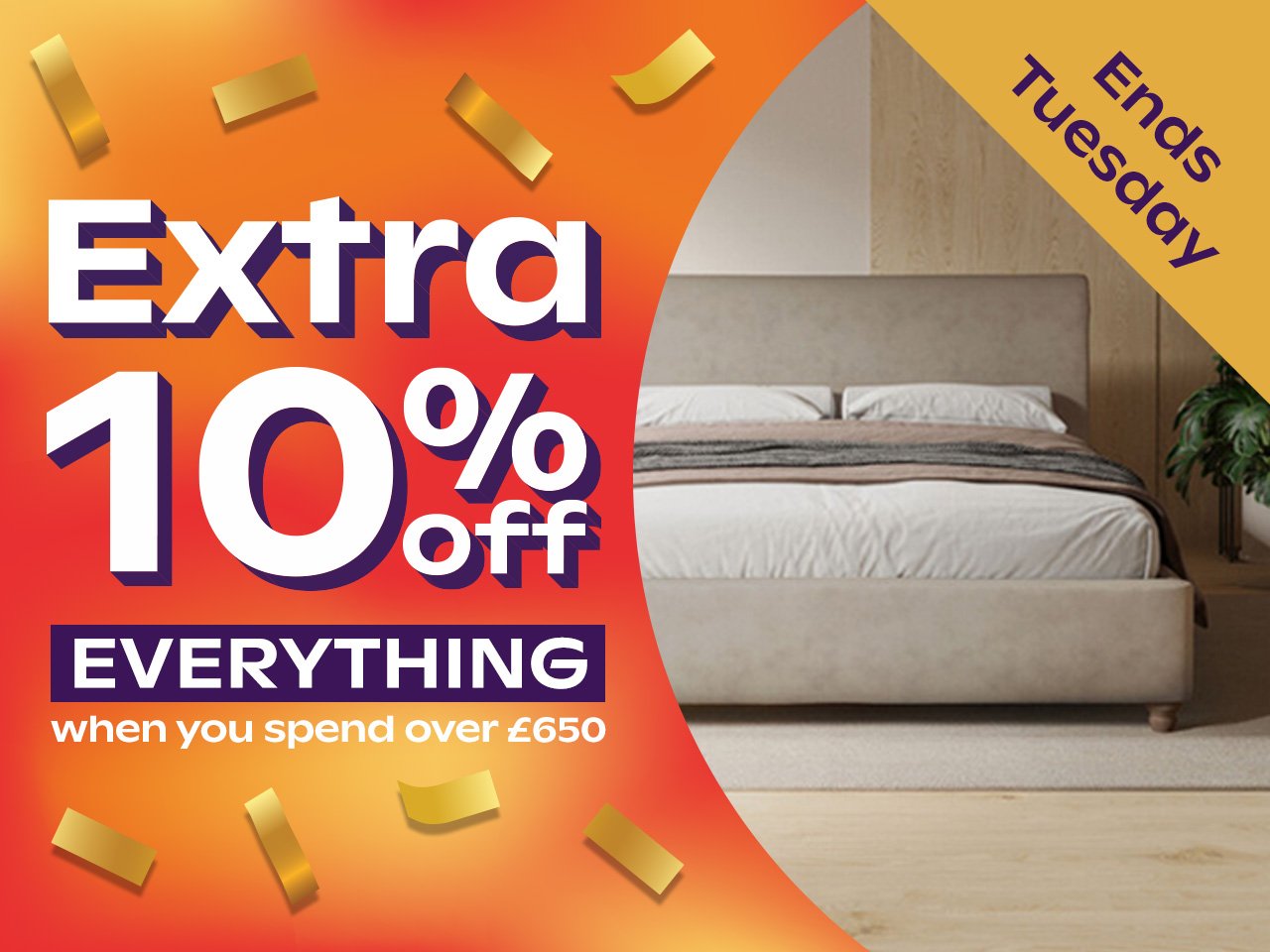 10% Off Everything When You Spend Over £650