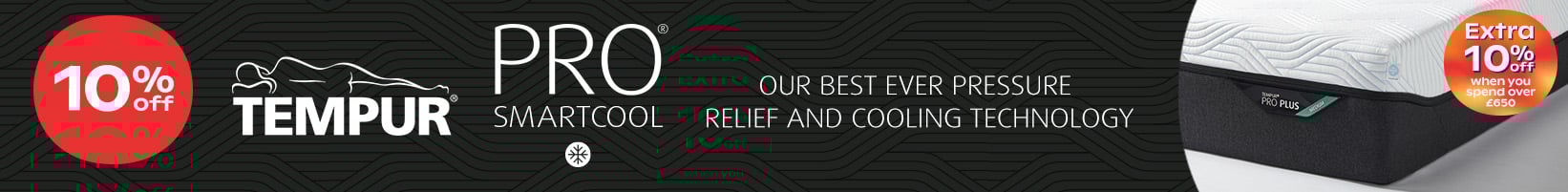 10% Off Tempur - Extra 10% off when you spend over £650