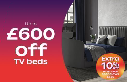Up To £600 Off TV Beds