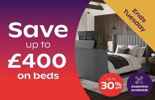 Save Up To £400 On Beds - Up To 30% Off - limited time