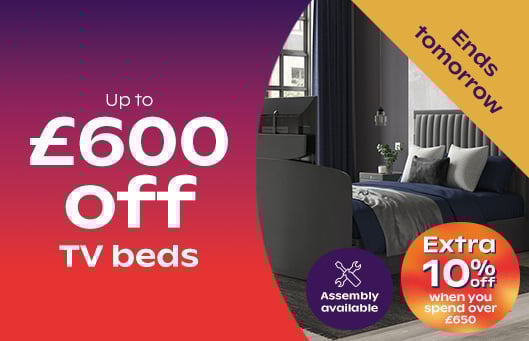 Up To £600 Off TV Beds