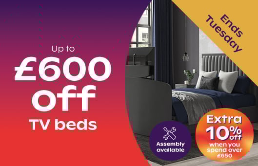 Up To £600 Off TV Beds