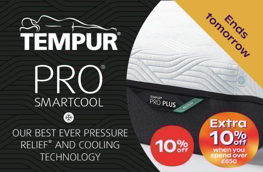 10% Off Tempur - Extra 10% off when you spend over £650