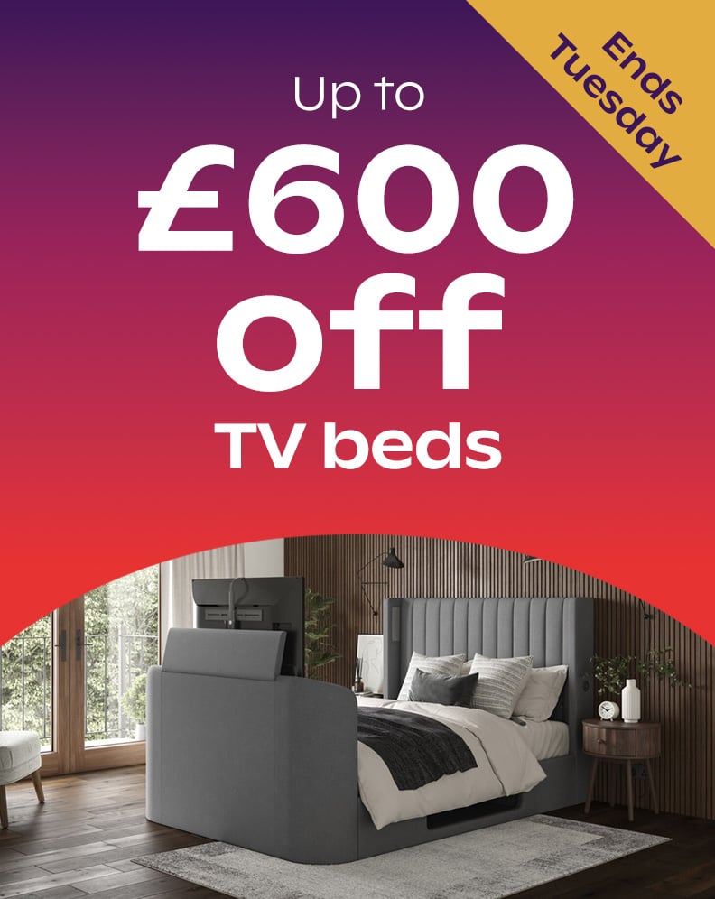Up To £600 Off TV Beds - Extra 10% Off Everything When You Spend Over £650