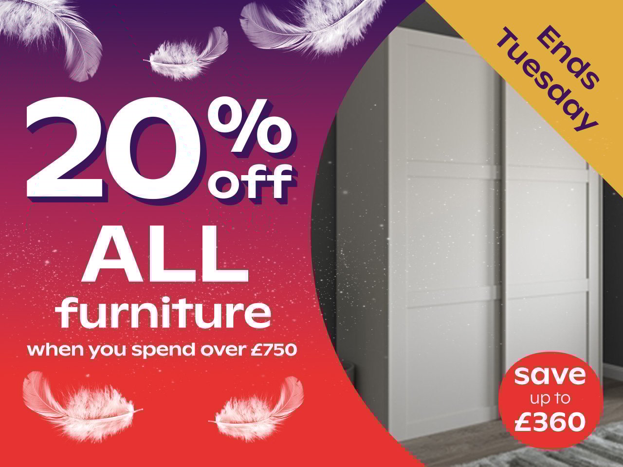 20% Off ALL Furniture When You Spend Over £750