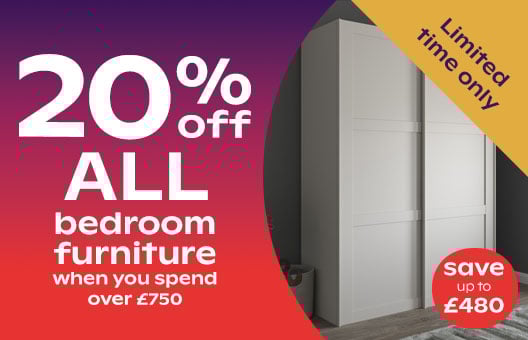 20% Off ALL Furniture When You Spend Over £750 - Save Up To £480 - Limited Time Only