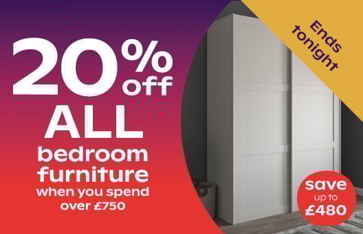 20% Off ALL Furniture When You Spend Over £750 - Save Up To £480 - Limited Time Only