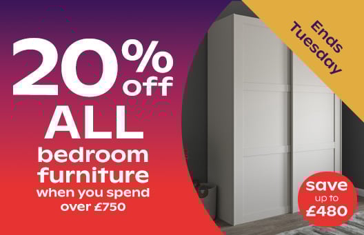 20% Off ALL Furniture When You Spend Over £750 - Save Up To £480 - Limited Time Only