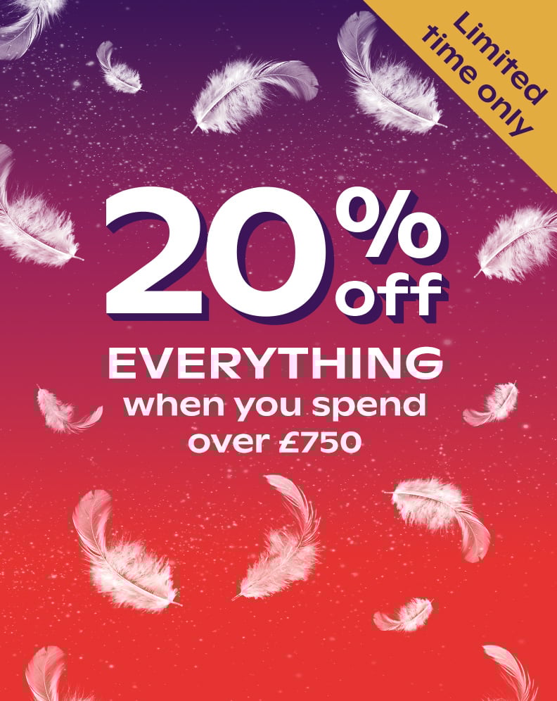 20% Off Everything When You Spend Over £750