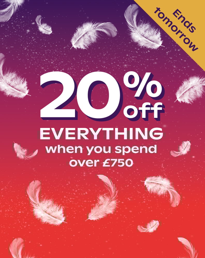 20% Off Everything When You Spend Over £750