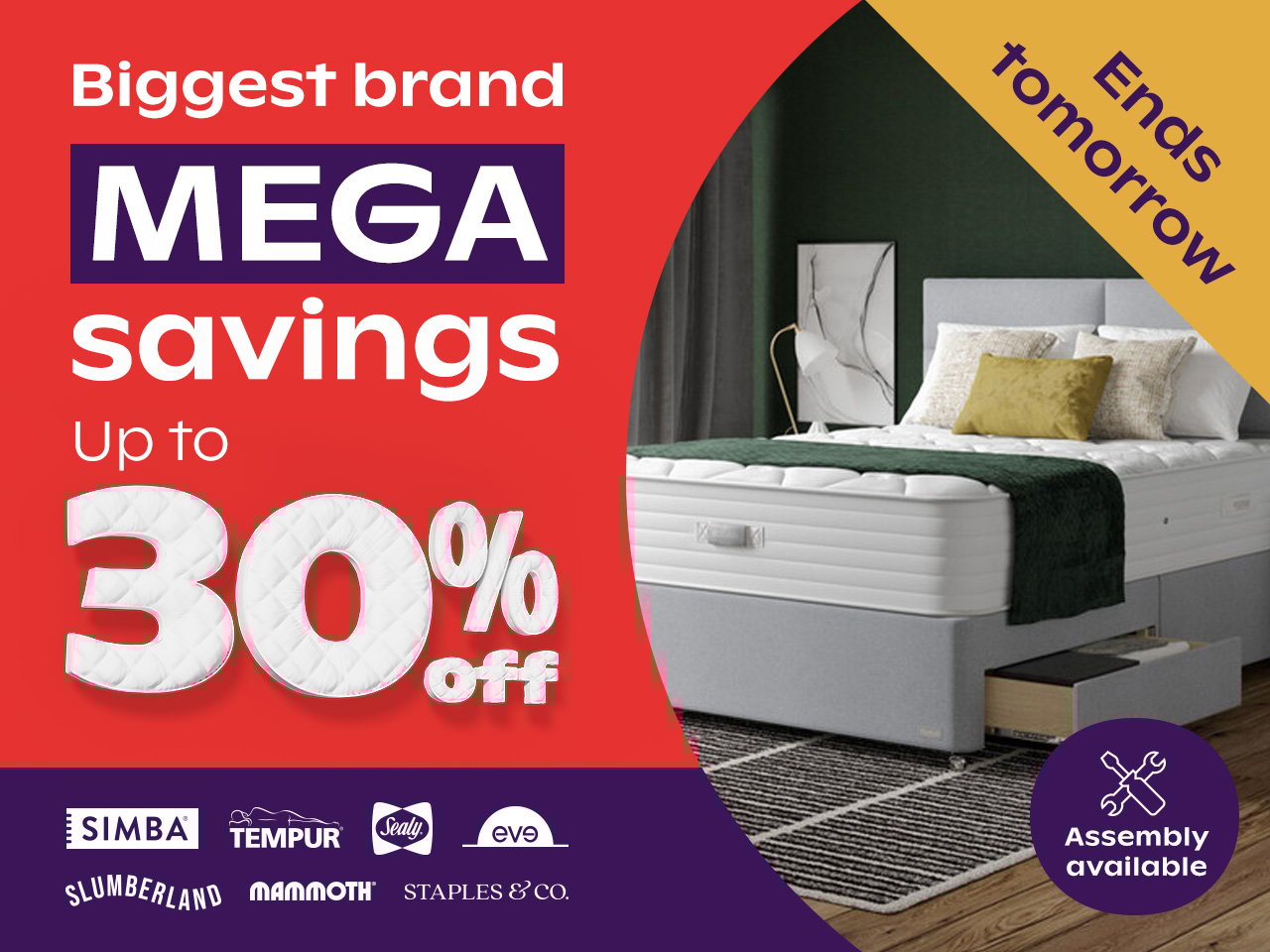 Big brand mega savings Save up to 30% off - Save Up To £400