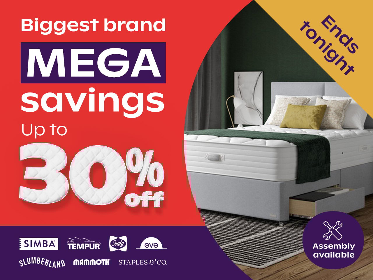 Big brand mega savings Save up to 30% off - Save Up To £400