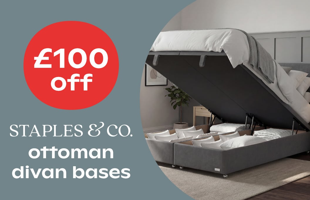 £100 Off Staples & Co Ottoman Beds