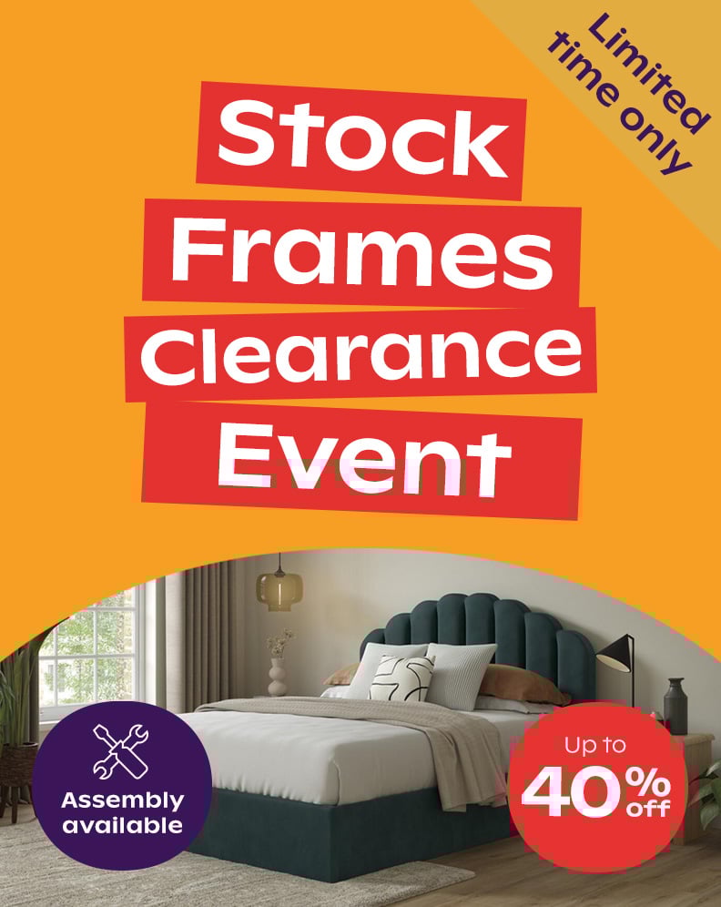 Bed Frames Stock Clearance Event - Save Up To £275