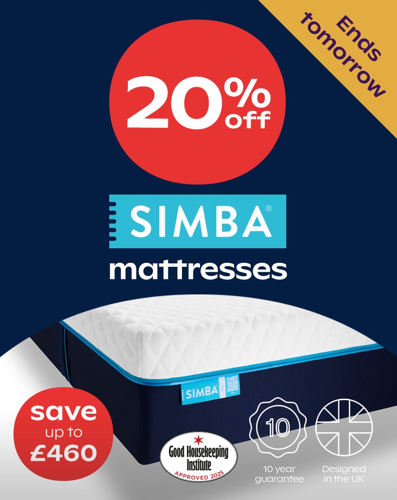 Up To 20% Off Simba Mattresses - Save Up To £460